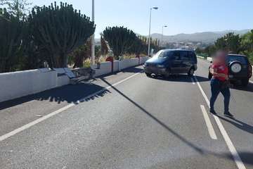 Accidente en la circunvalación de Telde/TA.